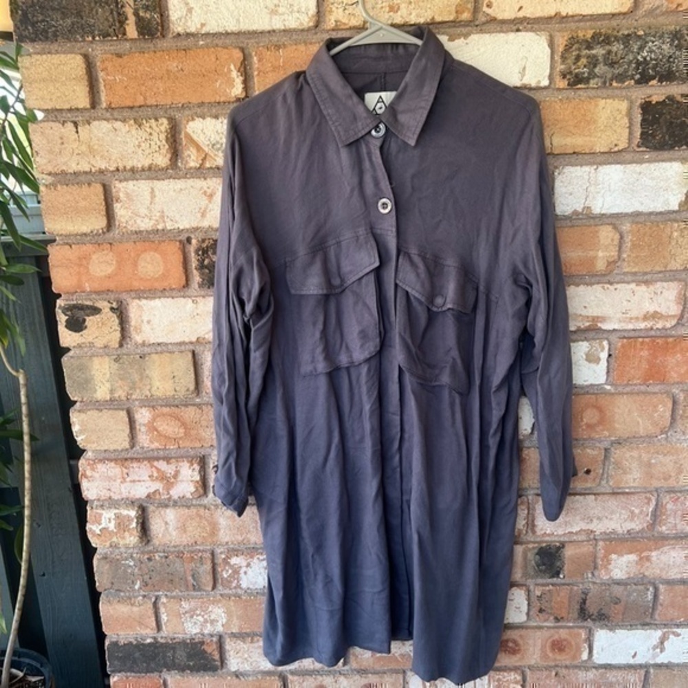 UNIF lagenlook Button Down Shirt Dress